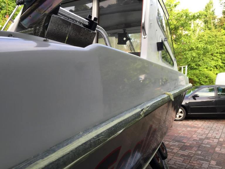 Vanhojen tarrojen jäljet häipyivät melko hyvin!